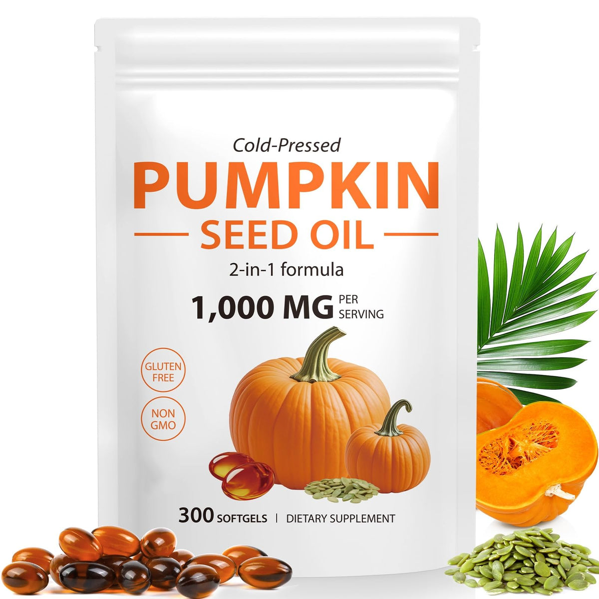ITSDAWN Pumpkin Seed Oil Capsules bottle front view