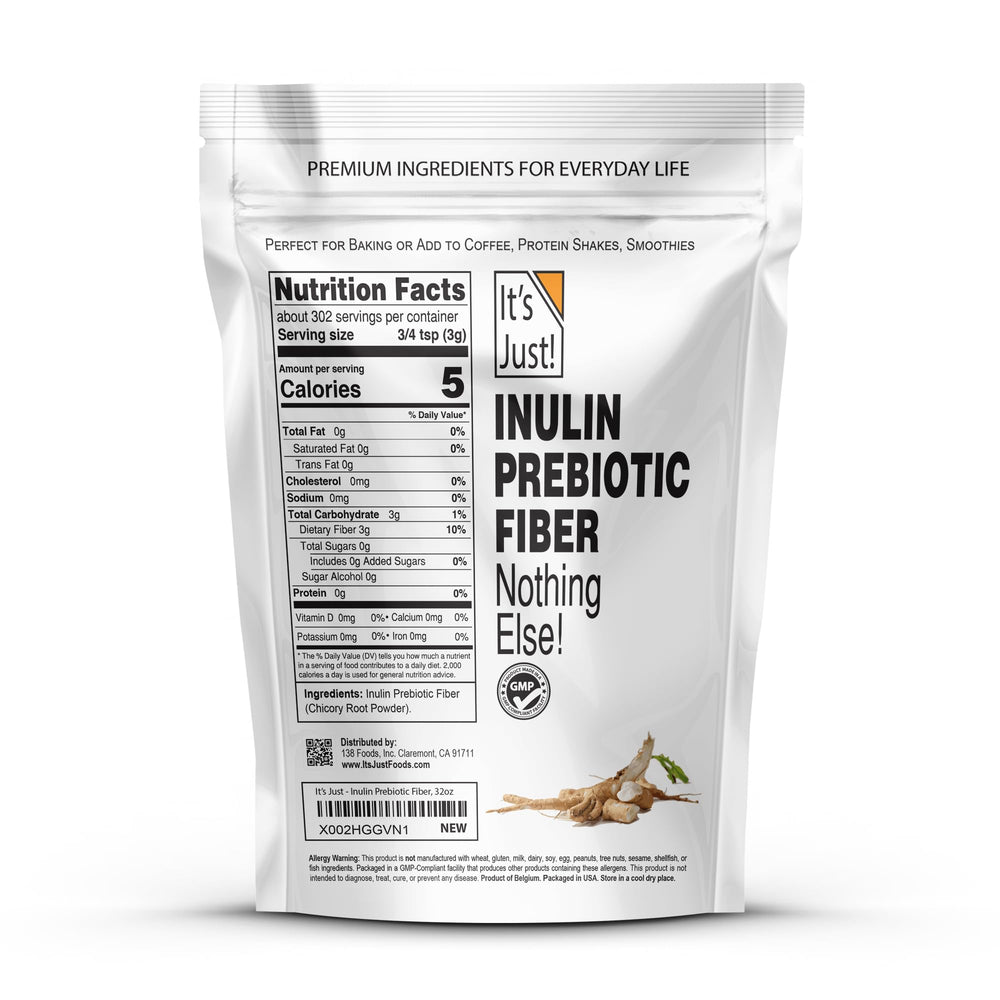 Close-up of Inulin Prebiotic Fiber powder