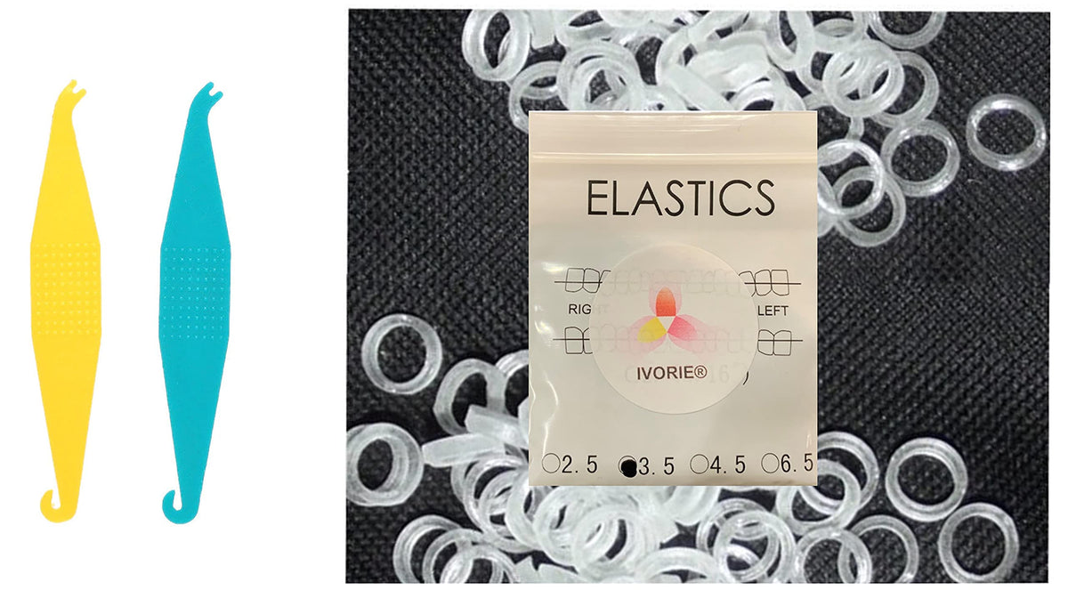 IVORIE 60pcs orthodontic rubber bands elastics, 3/16 inch Rabbit, 6.5oz X-Heavy for braces
