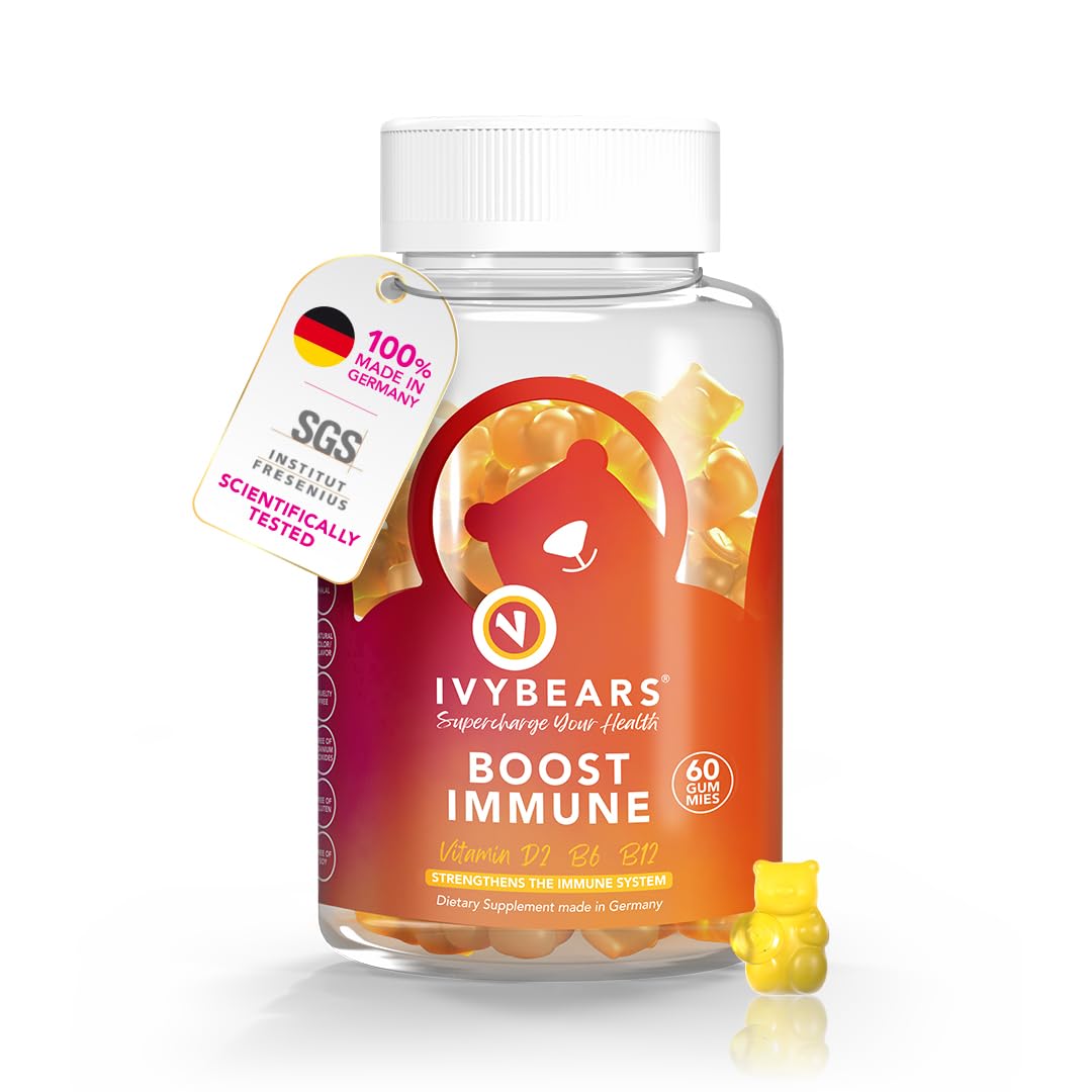 IvyBears Immune Support Gummies bottle on white background
