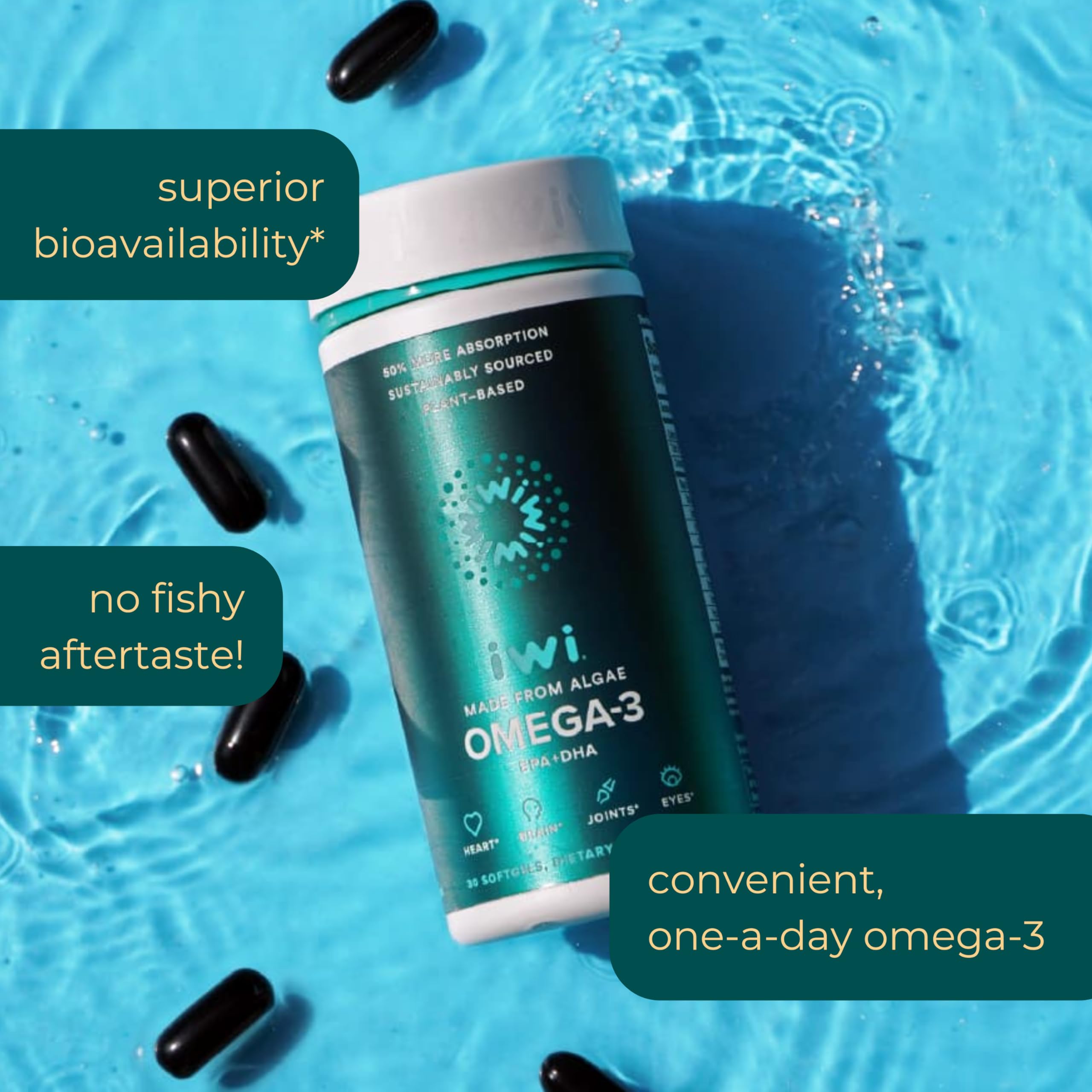 Vegan omega-3 supplement with superior bioavailability
