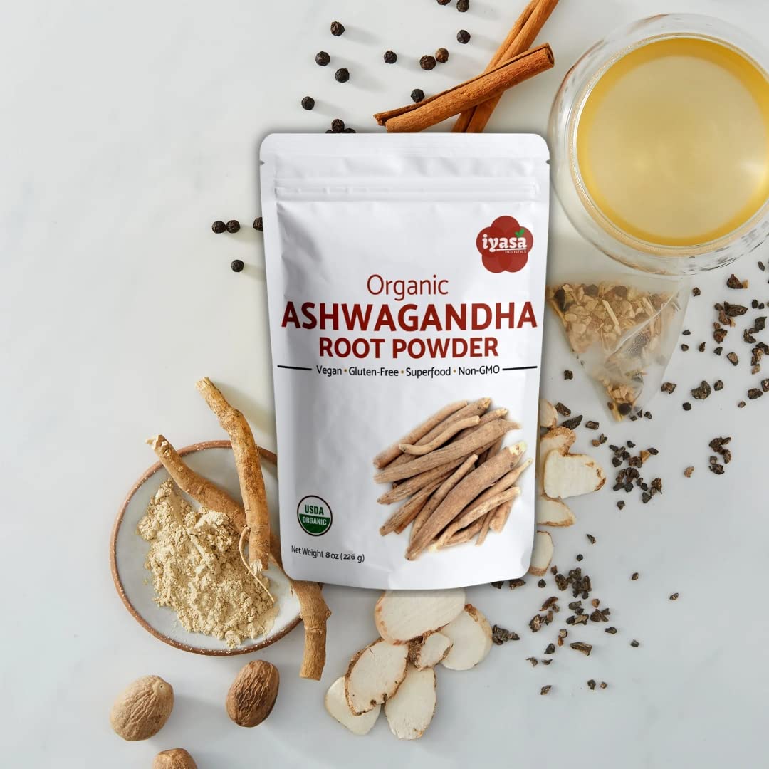 Close-up of Iyasa Ashwagandha powder