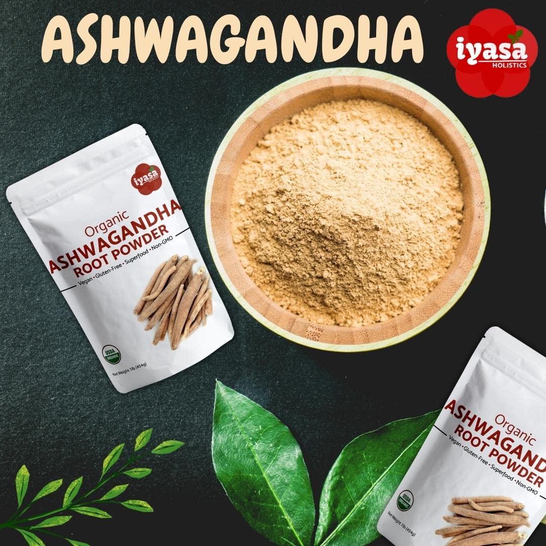 Scoop of Iyasa Ashwagandha powder