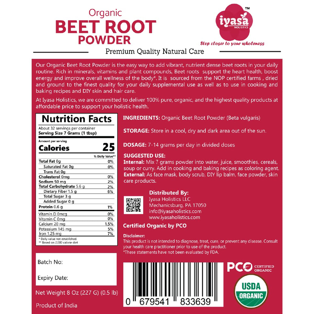 Beet powder in smoothie bowl
