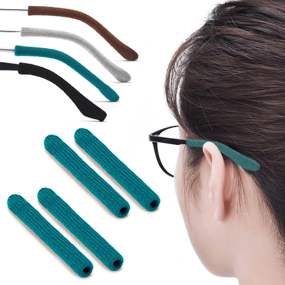 IYOOH 2 pairs upgrade soft glasses ear cushions in cyan