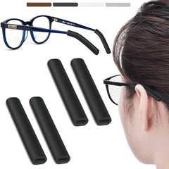 IYOOH 2 Pairs Silicone Glasses Ear Cushions in black