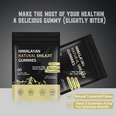 J-PRQ Himalayan Shilajit Gummies packaging close-up