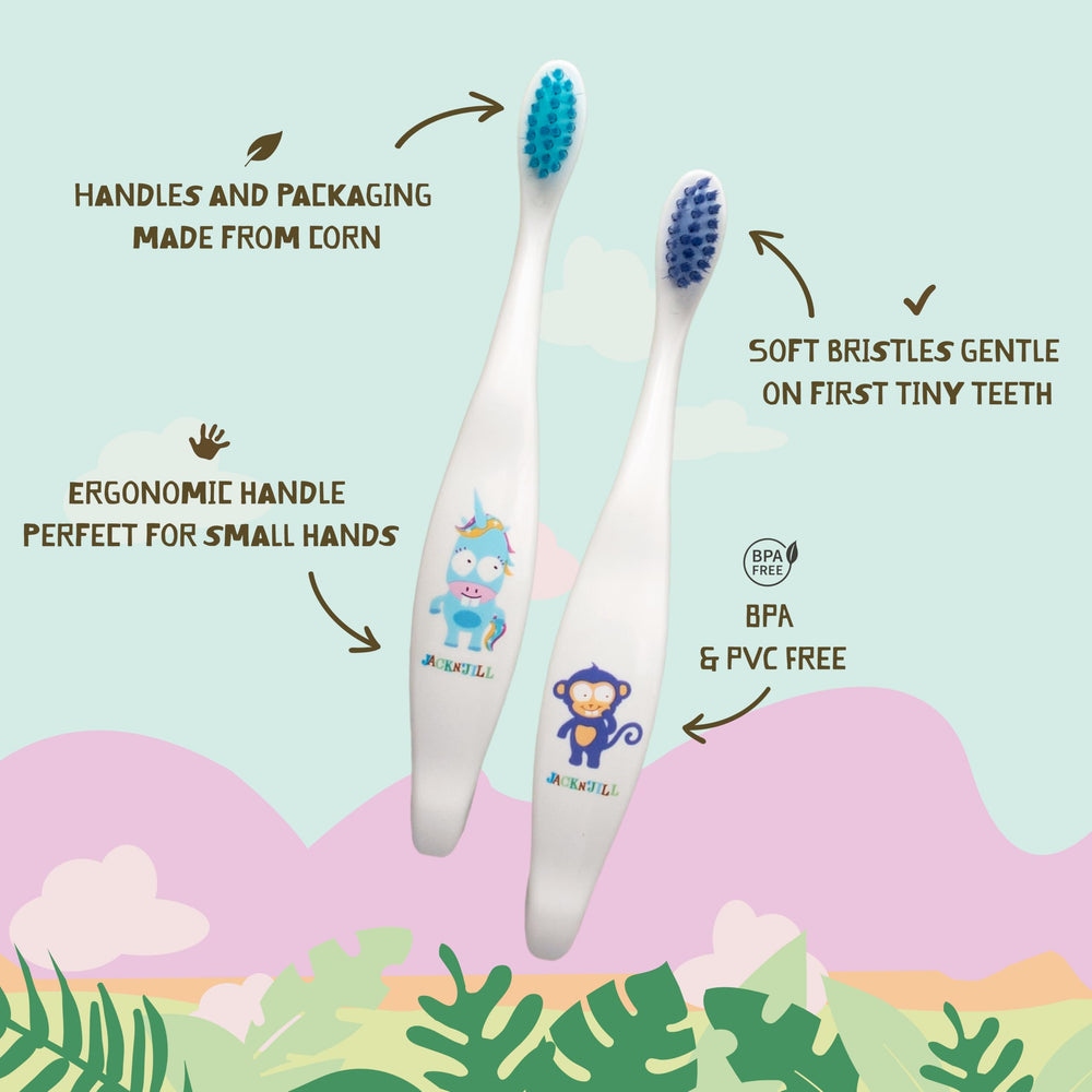 Toothbrush with extra-soft bristles for kids