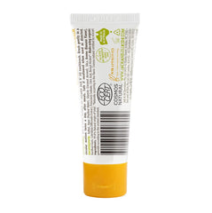 Close-up of Jack N' Jill fluoride-free banana toothpaste tubes, pack of 6
