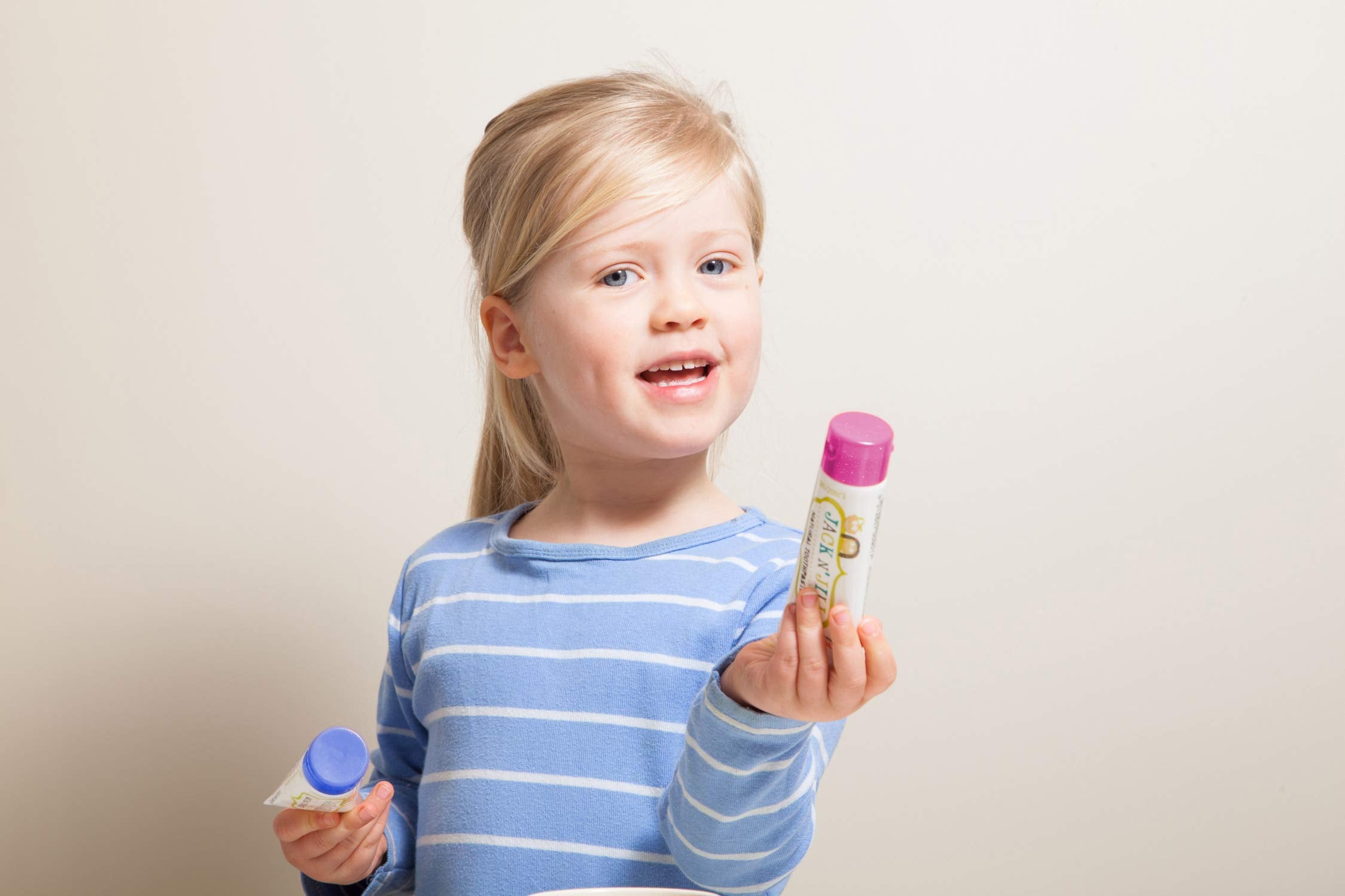 Natural toothpaste for babies and kids with organic fruit flavor