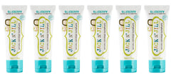 Front view of Jack N' Jill Kids Toothpaste Blueberry 6-pack