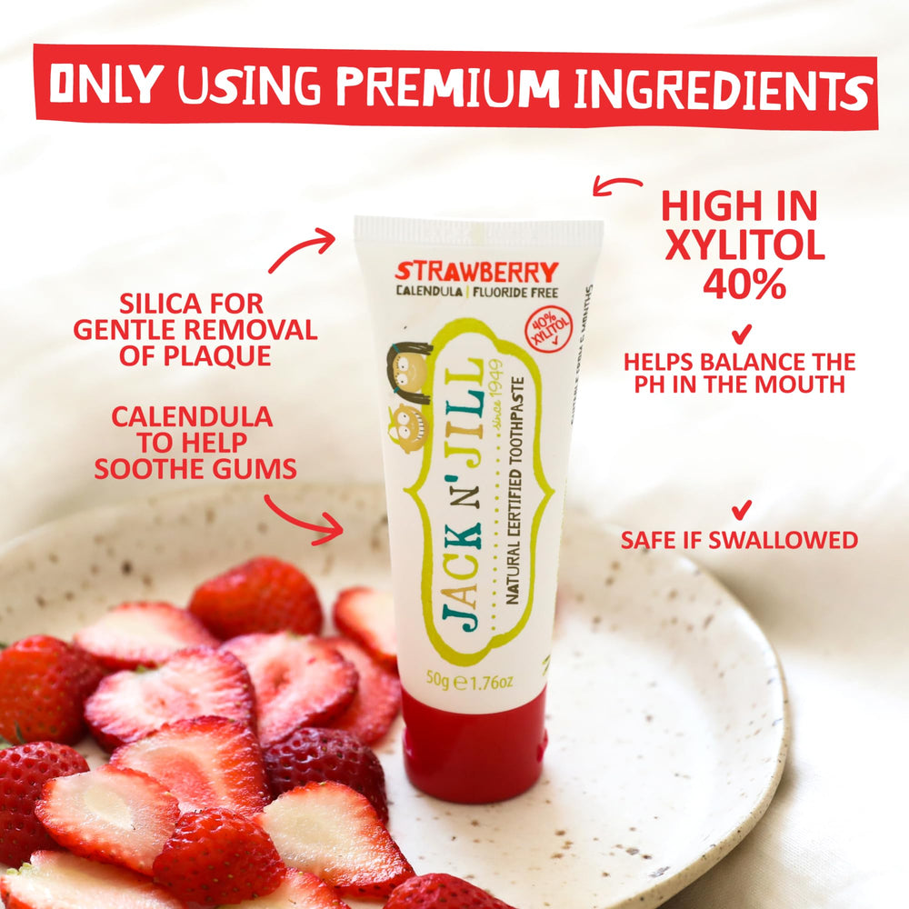 BPA-free packaging for Jack N' Jill toothpaste