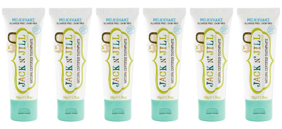 Product shot of Jack N' Jill Milkshake toothpaste for kids
