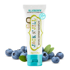 Front view of Jack N' Jill Natural Toothpaste for Babies Blueberry 1.76 oz