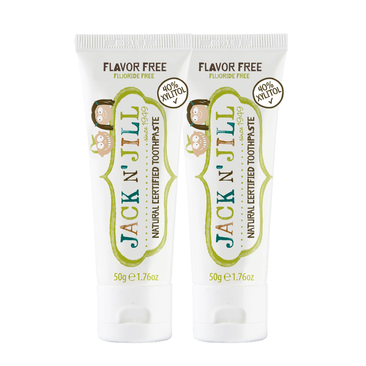 Jack N' Jill Natural Toothpaste for Babies and Infants – 1.76 oz Pack of 2