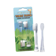 Jack N' Jill Tickle Tooth Sonic Electric Toothbrush replacement heads - 2-pack.