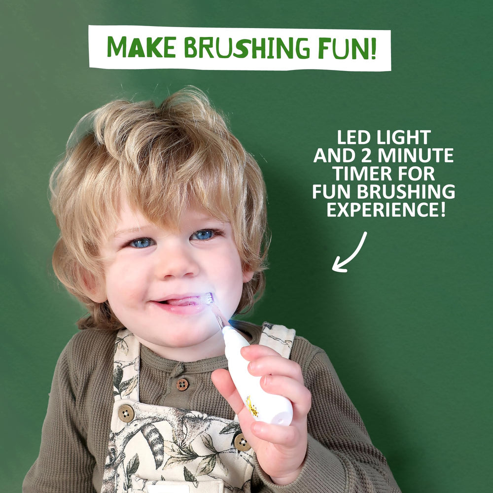 Jack N' Jill Tickle Toothbrush and toothpaste packaging