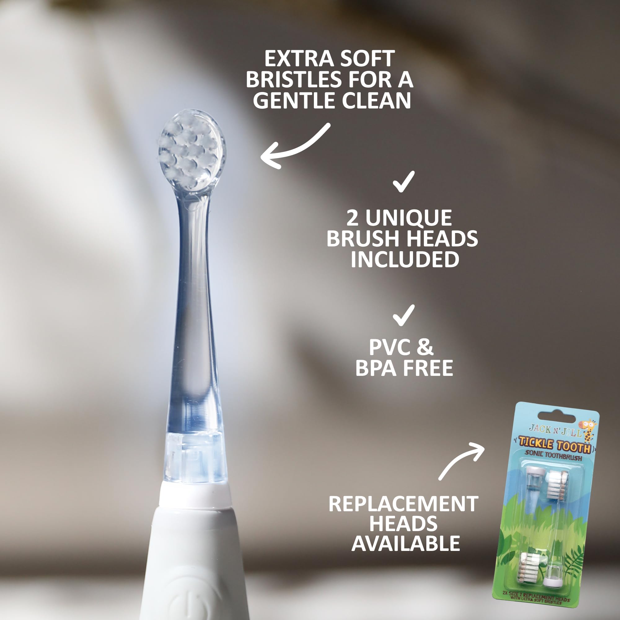 LED inspection light on toothbrush