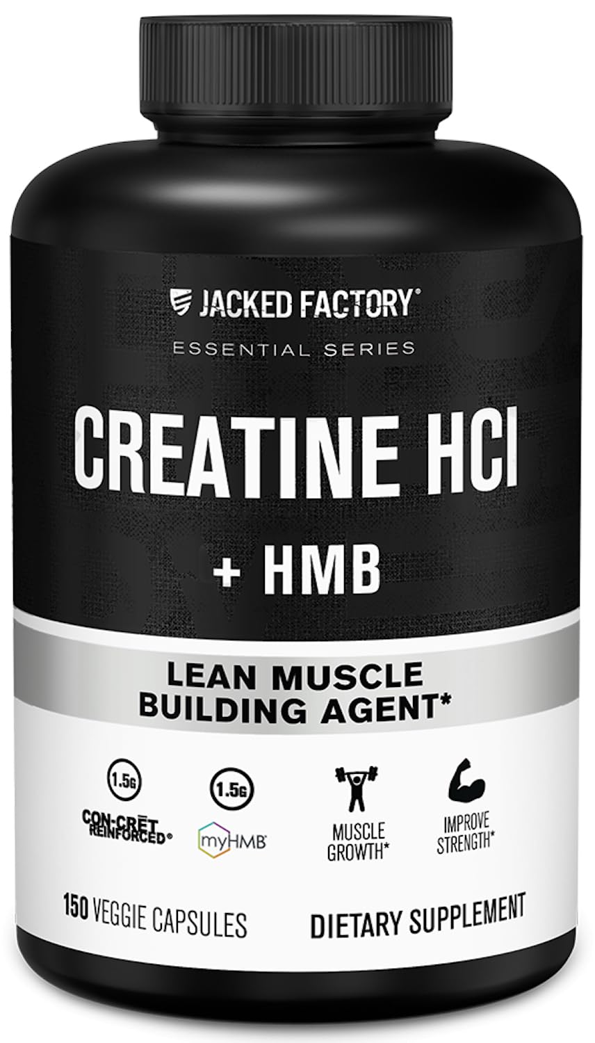 Jacked Factory Creatine HCL + HMB bottle label