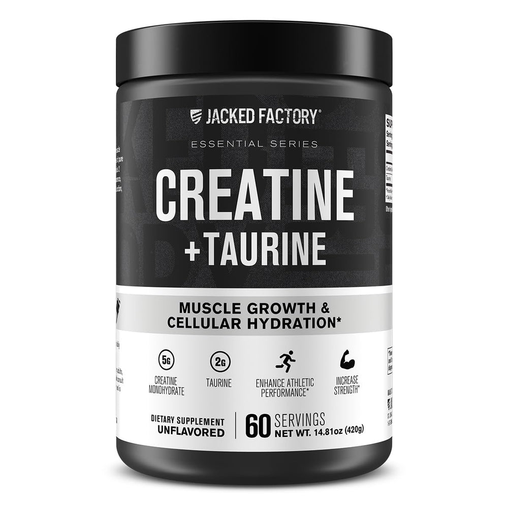 Jacked Factory Creatine + Taurine 60 serving bottle