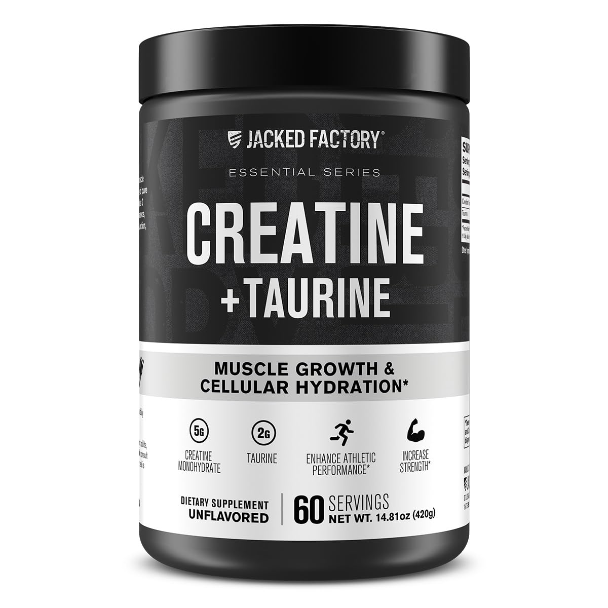 Jacked Factory Creatine + Taurine 60 serving bottle