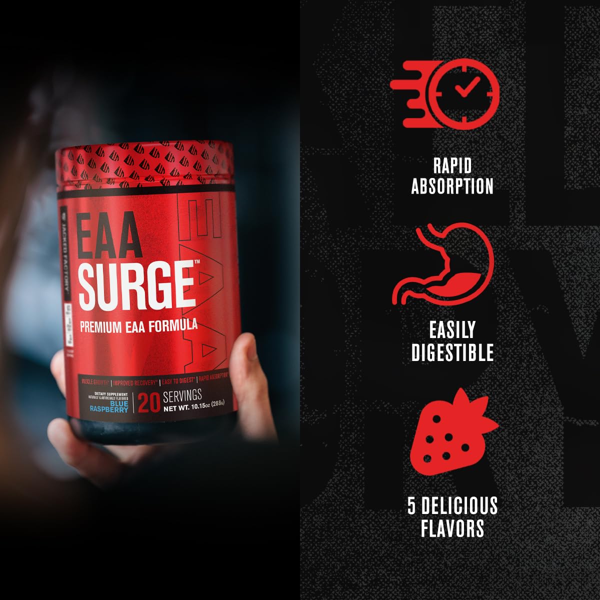 L-Taurine and coconut water components in EAA Surge