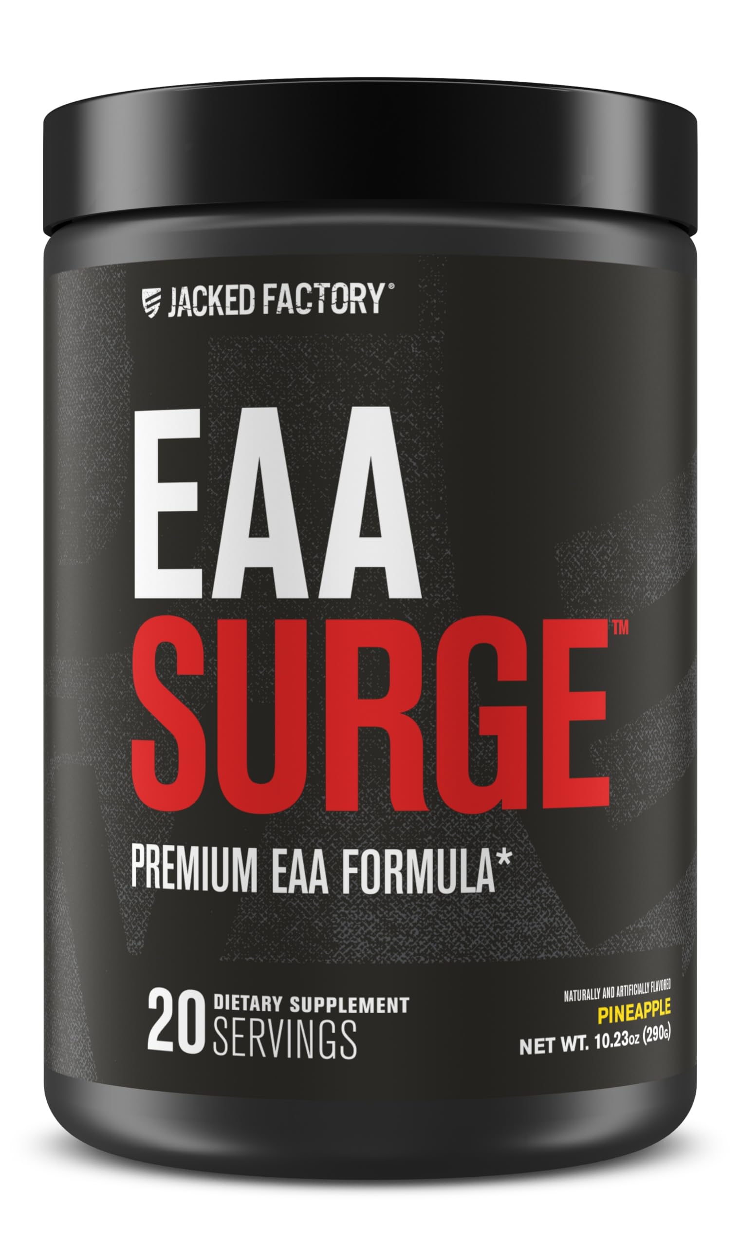 Jacked Factory EAA Surge Pineapple bottle with scoop