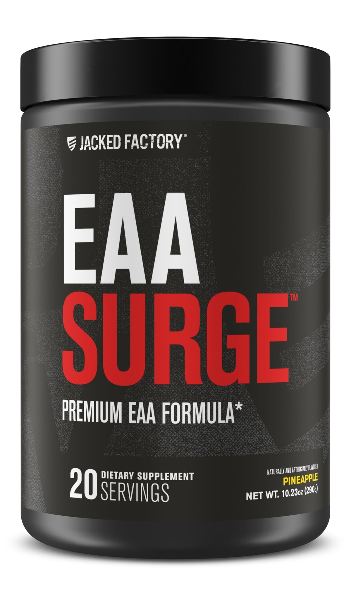 Jacked Factory EAA Surge Pineapple bottle with scoop