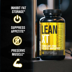 Close-up of Lean-XT supplement ingredients list