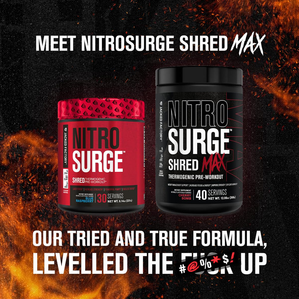 Nitrosurge Shred Max label ingredients highlight key components for informed training choices