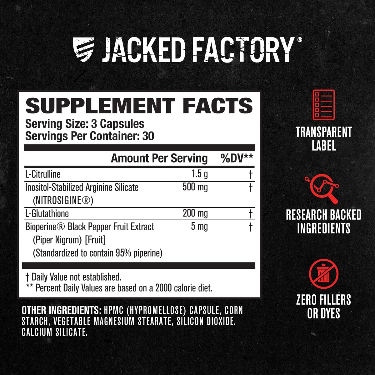 Usage directions for Jacked Factory N.O. XT