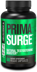 Jacked Factory PRIMASURGE bottle shows natural testosterone support for muscle growth