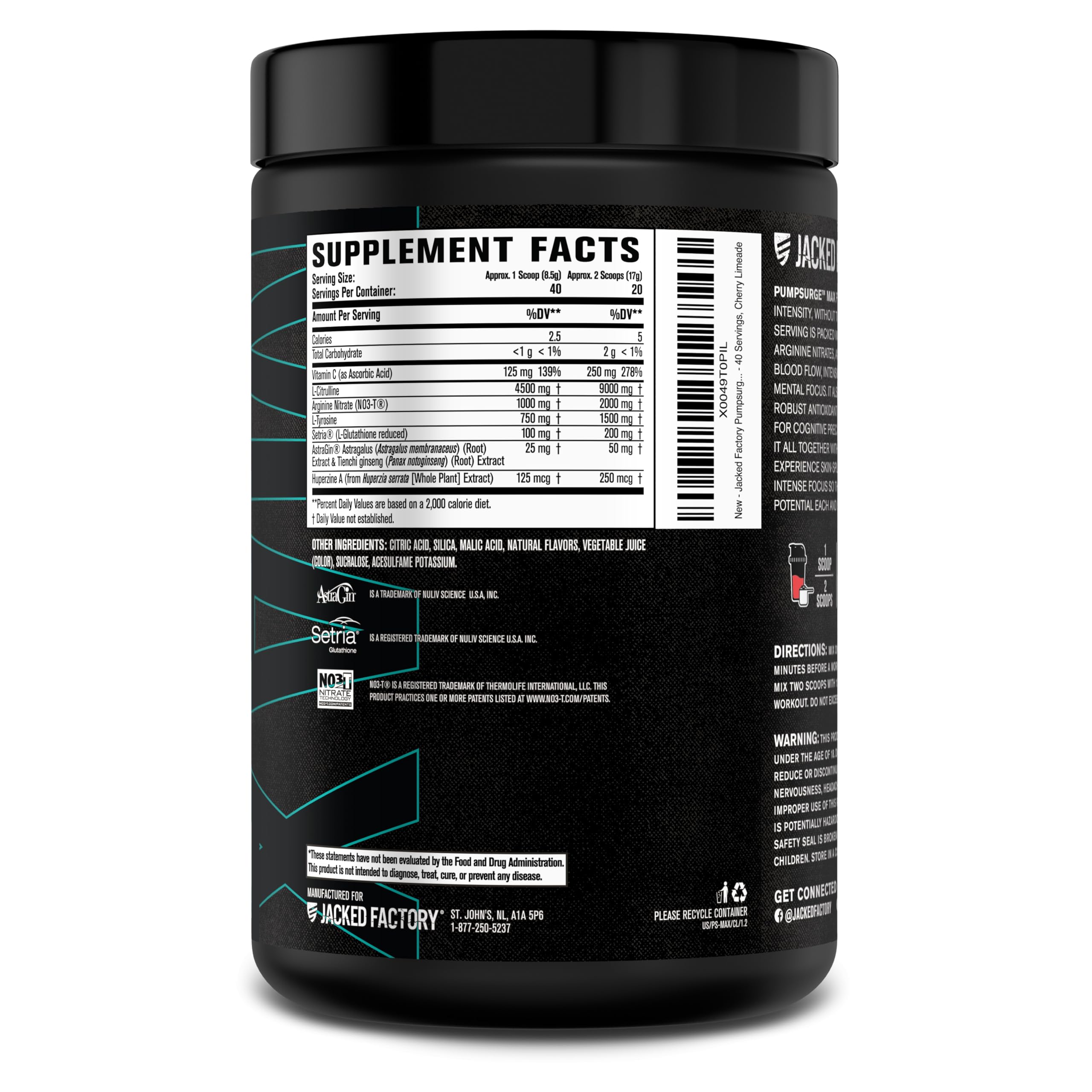 CGMP seal on Pumpsurge Max packaging demonstrates quality assurance.