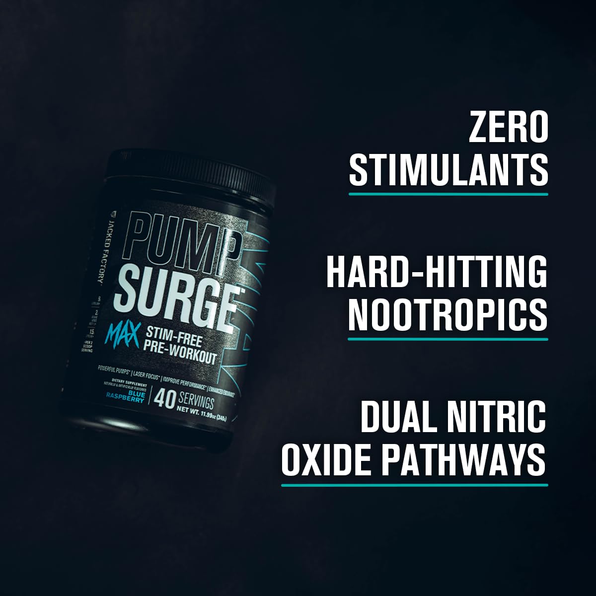 L-Citrulline SETRIA blend close-up emphasizes amino acid delivery in Pumpsurge Max.