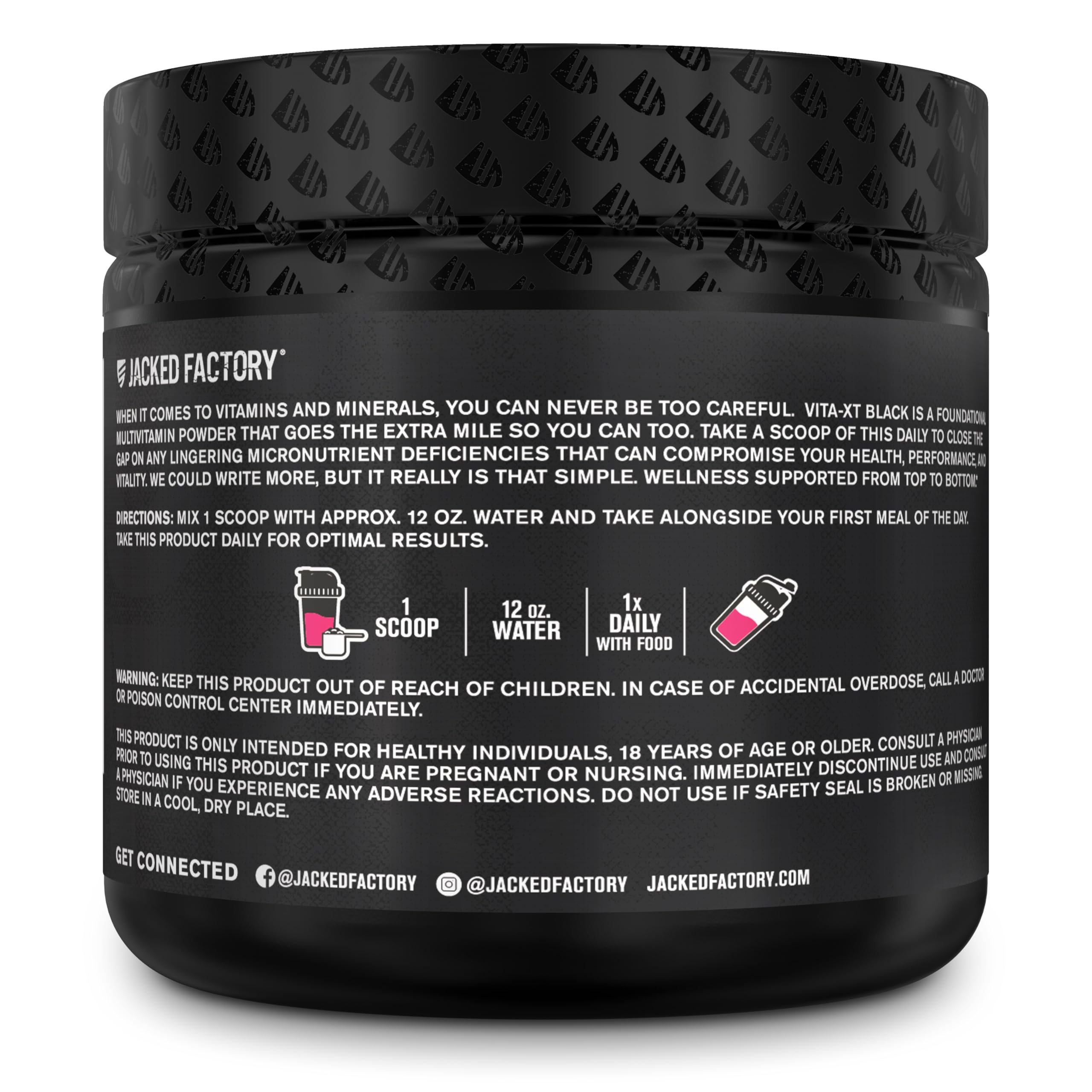 Vita XT Fruit Punch packaging and label