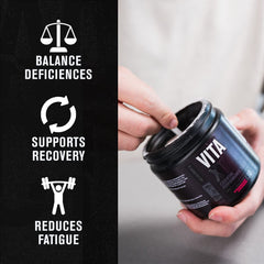 Prepared Vita XT Strawberry Lemonade in glass