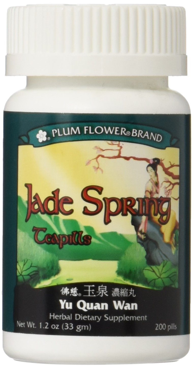 Jade Spring Yu Quan Wan 200 teapills Plum Flower bottle