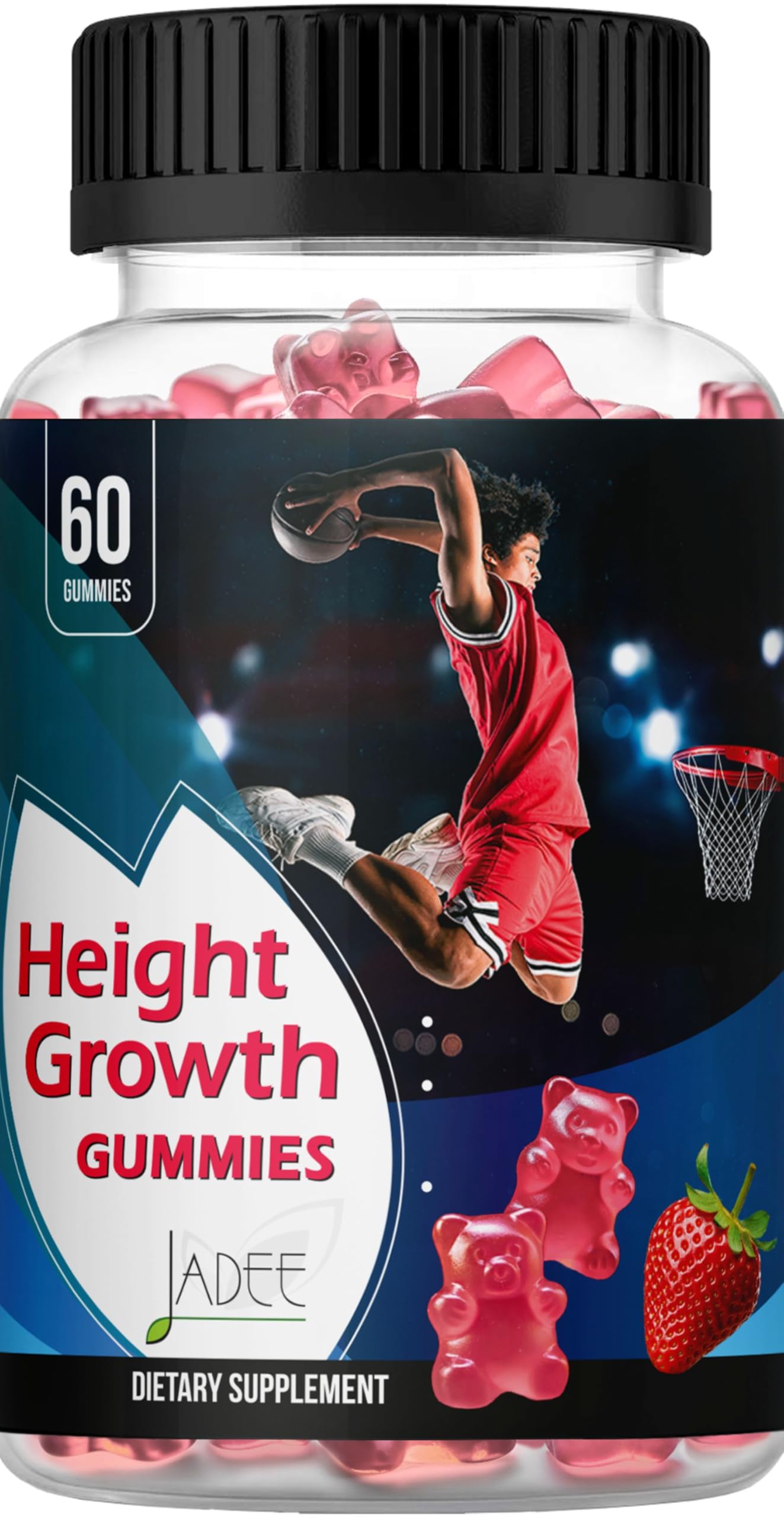 Jadee Height Growth Gummies for Teens and Kids with Calcium 325mg