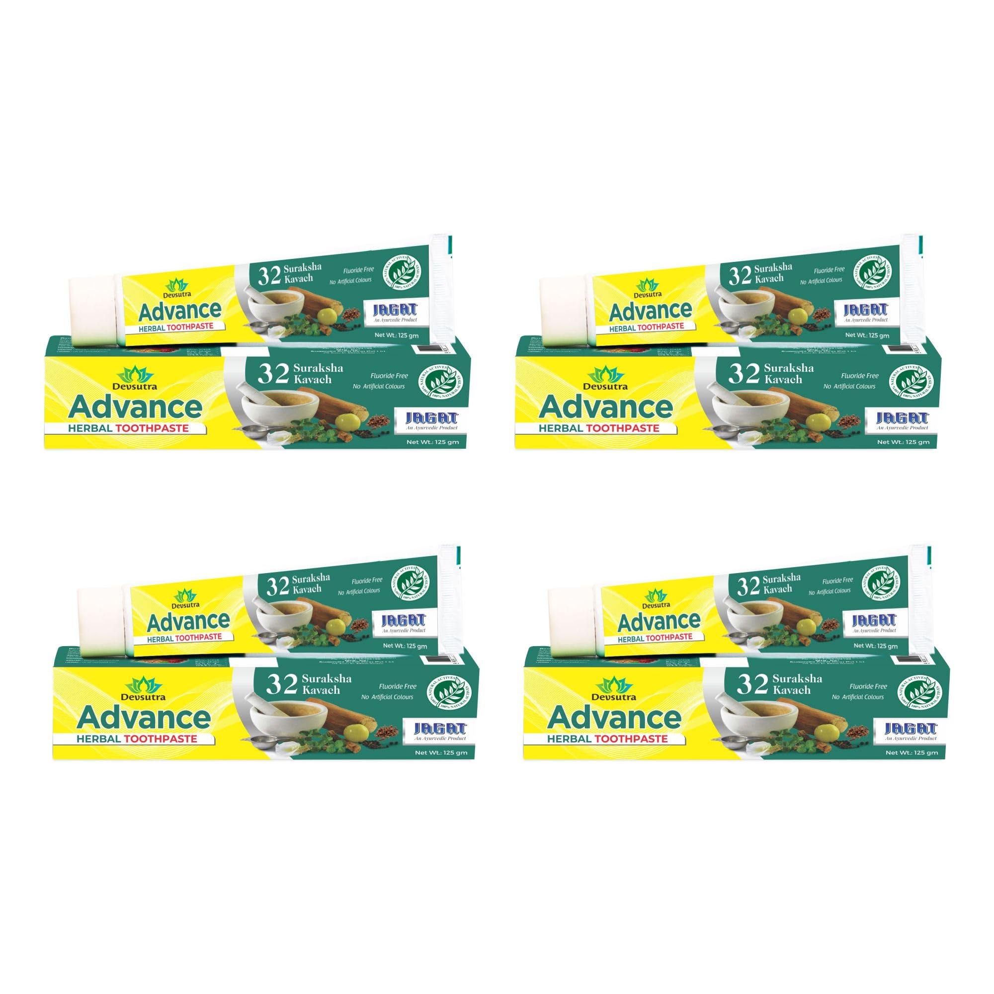 Jagat Devsutra Advanced Toothpaste 4-pack packaging