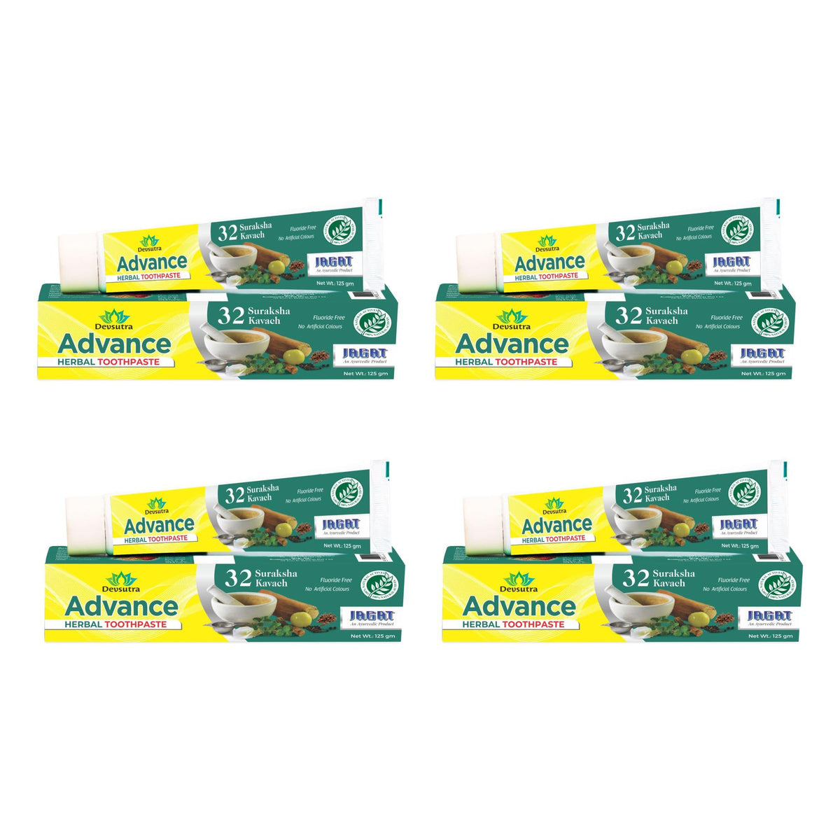 Jagat Devsutra Advanced Toothpaste 4-pack packaging