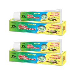 Two 4 oz tubes of Jagat Devsutra Ayurvedic Fresh Mint toothpaste