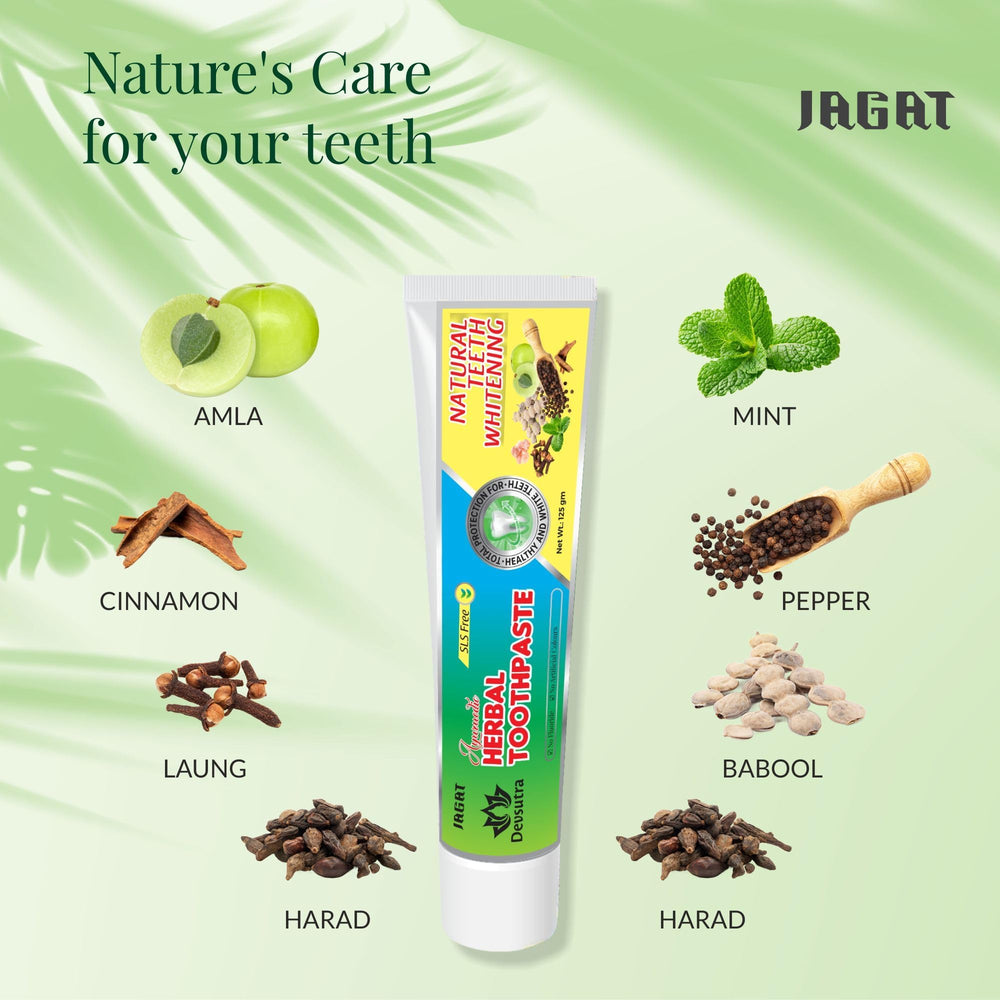Pack of Jagat Devsutra Ayurvedic toothpaste, 2 x 4 oz