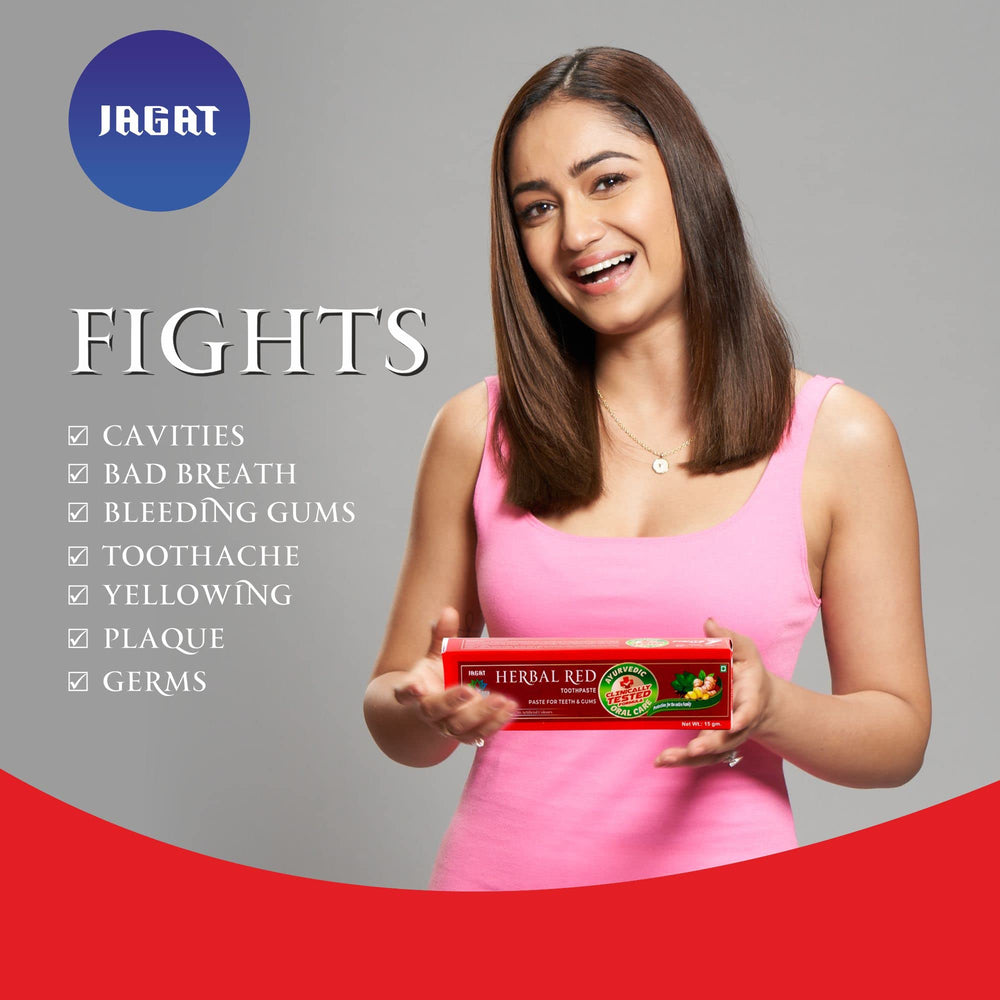 Fluoride-free Jagat Herbal Red Toothpaste