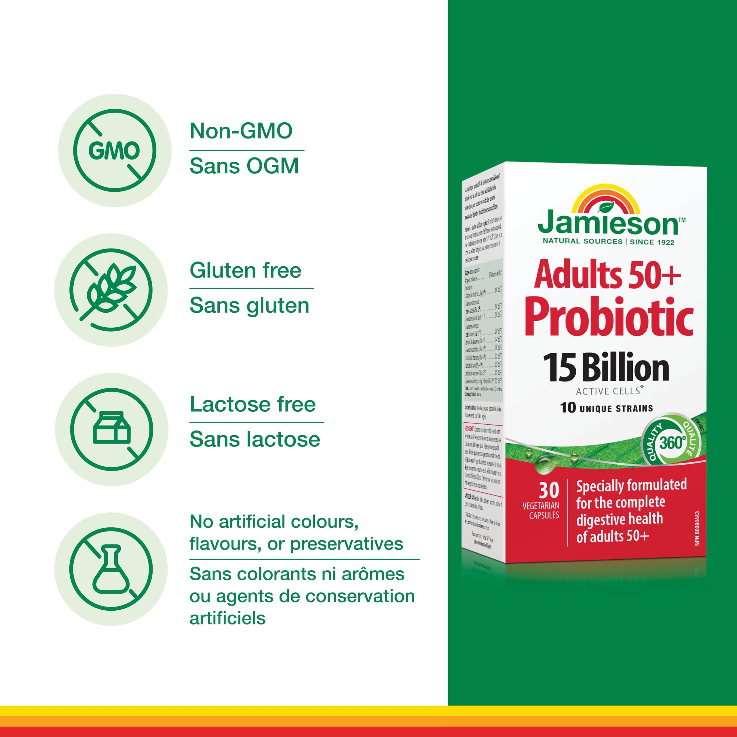Non-GMO gluten-free gelatin-free vegetarian supplement