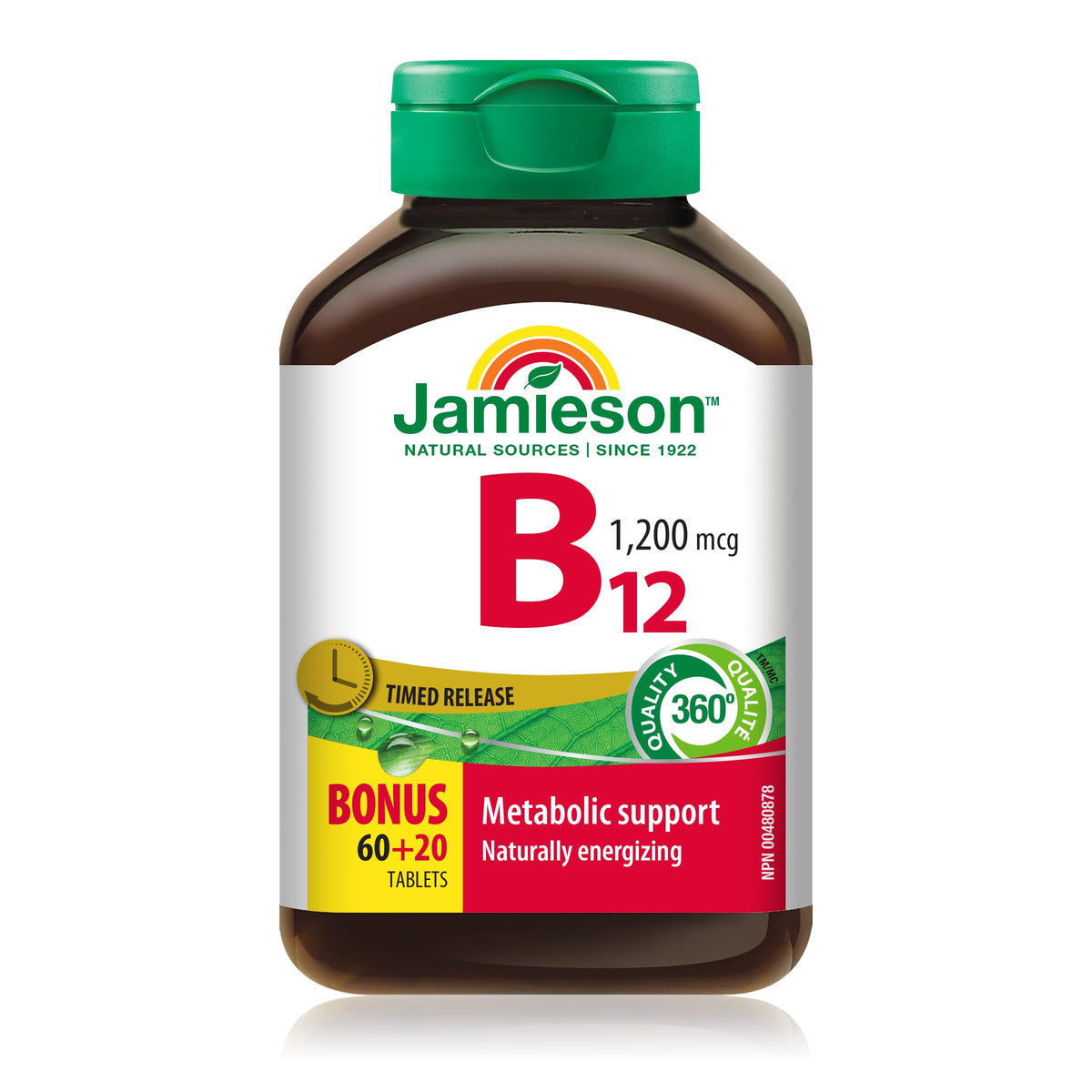 Jamieson Vitamin B12 1200 mcg Timed Release bottle