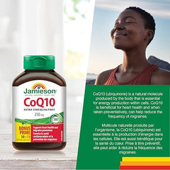 Jamieson CoQ10 250mg supplement facts label