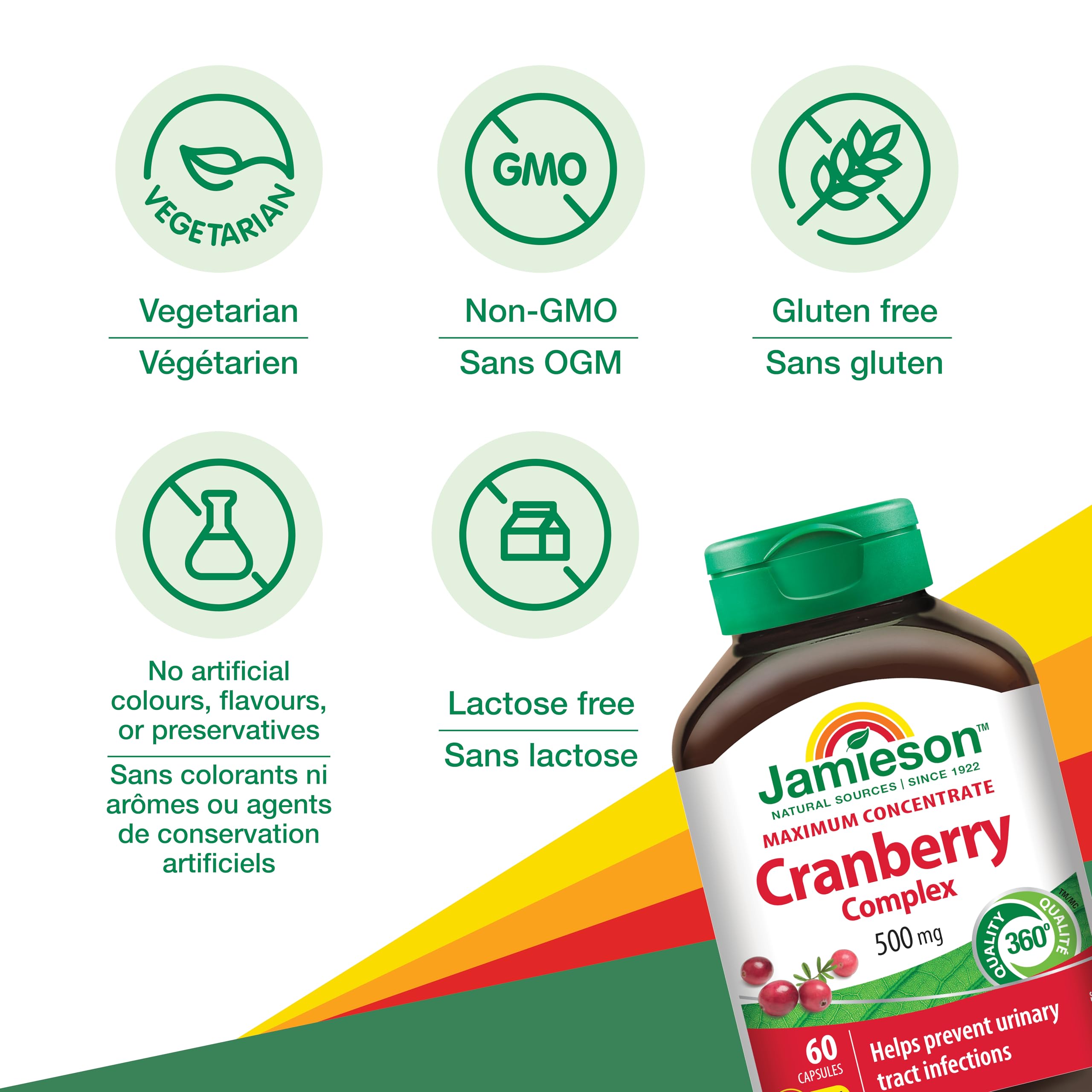 Ingredients label for Jamieson Cranberry Complex