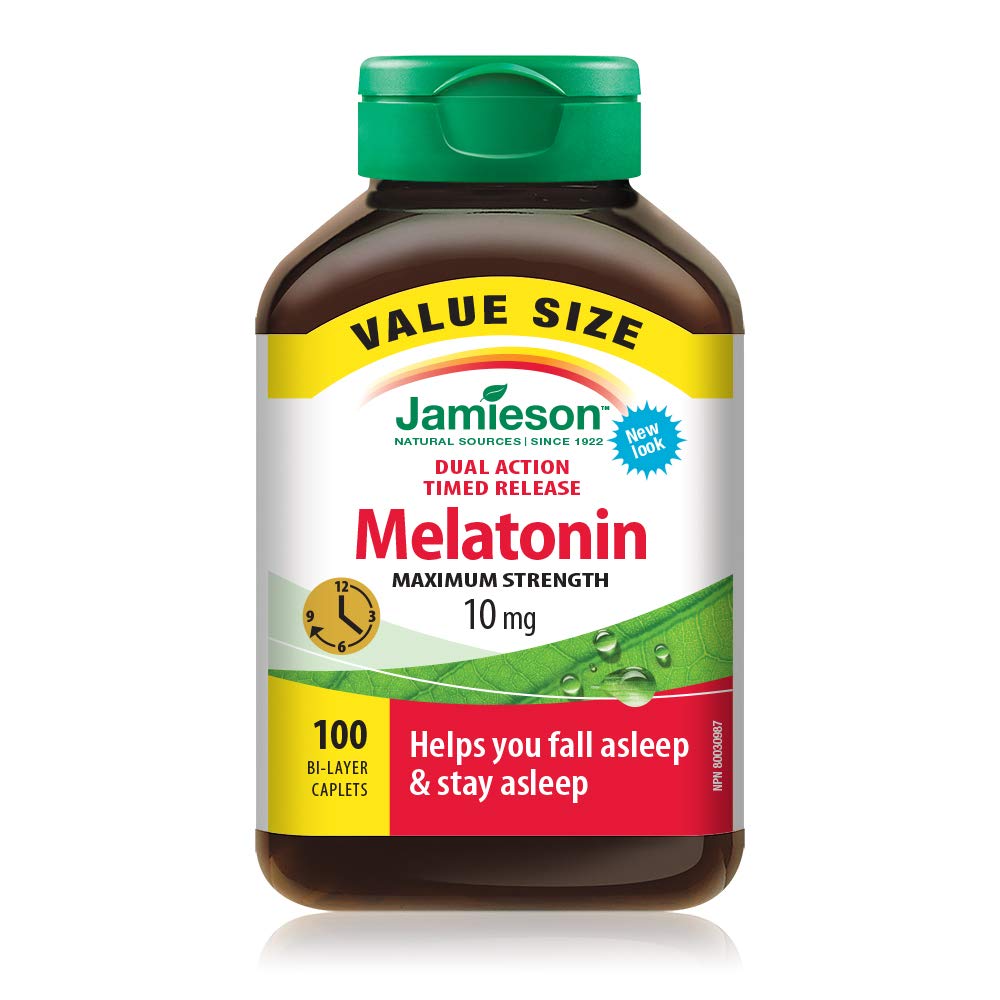 Jamieson Melatonin 10 mg bottle front view