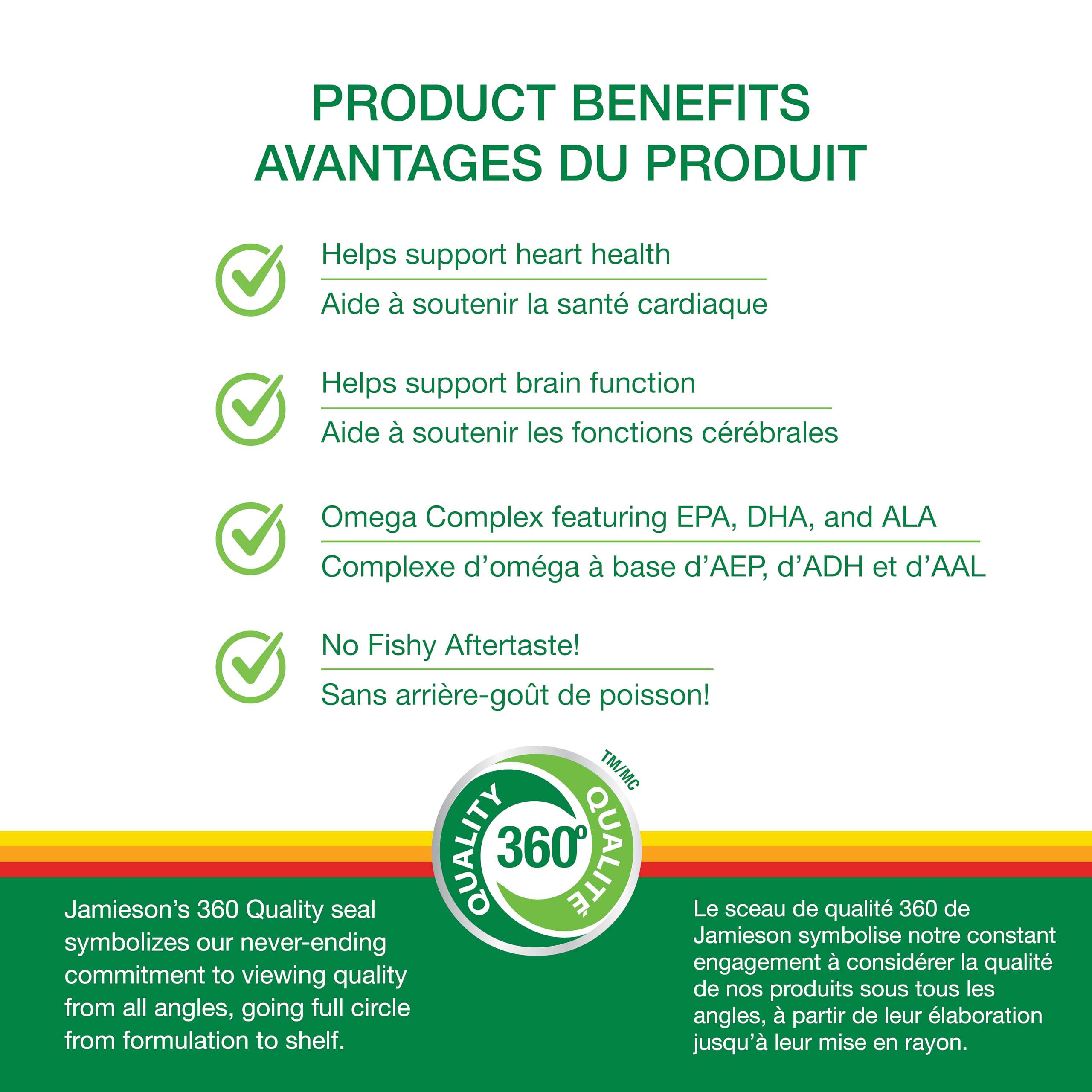 SoftGels capsules with no fishy aftertaste claim on label