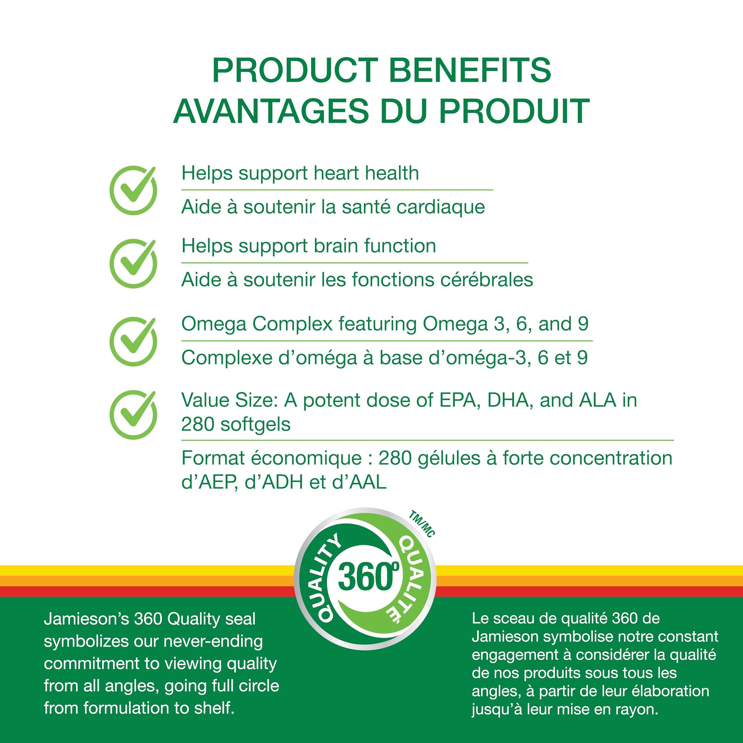 Close-up of Jamieson Omega 3-6-9 softgels